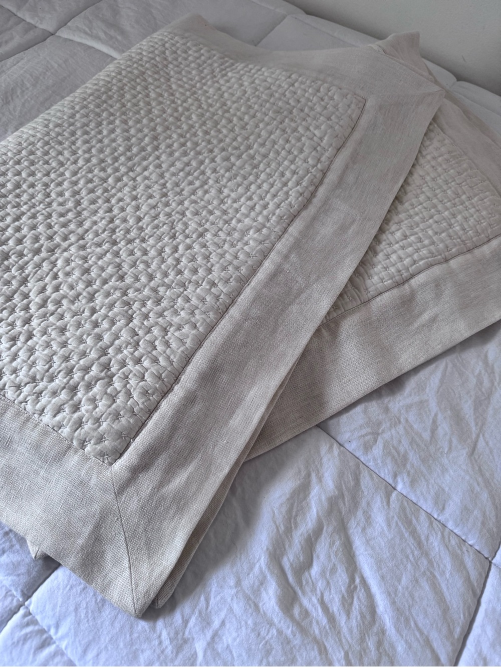 Pottery Barn cotton linen sham SET (2) - Picture 6 of 6